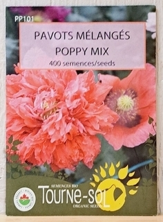 Flower SEEDS - Poppy Mix (Tourne-sol)